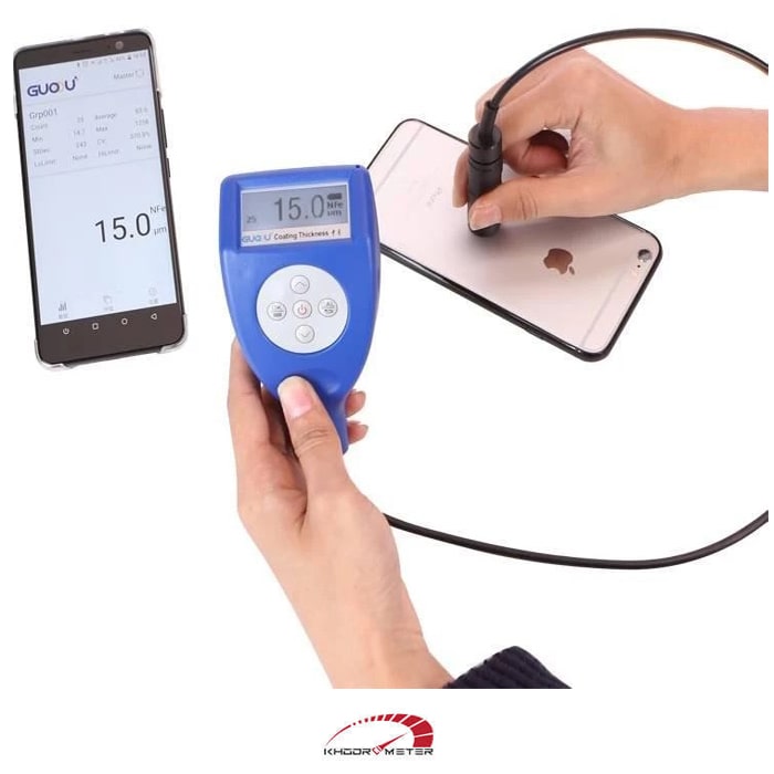 اتصال ضخامت سنج gts 8202 به گوشی هوشمند